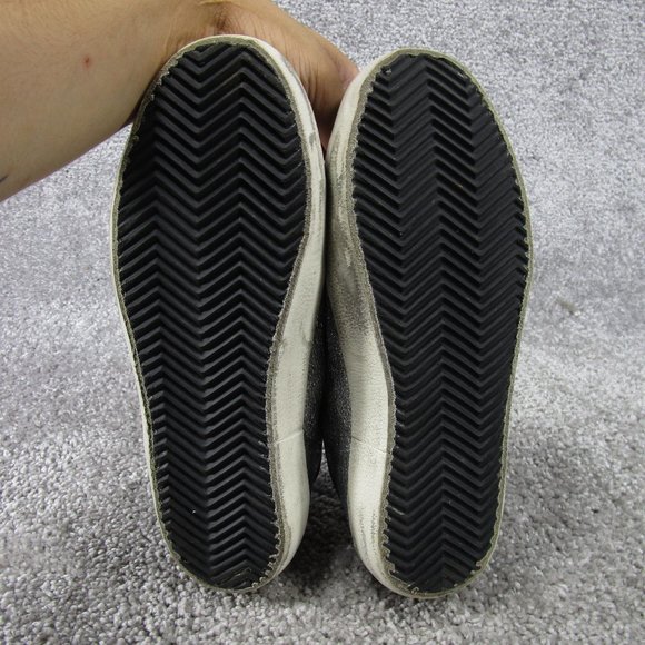 Golden Goose Sneakers Womens Size 36 Eu 5.5 Us Superstar Silver Leather Sparkle - Picture 9 of 11